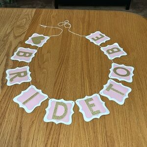 Bride-to-Be Banner for Bridal Shower
